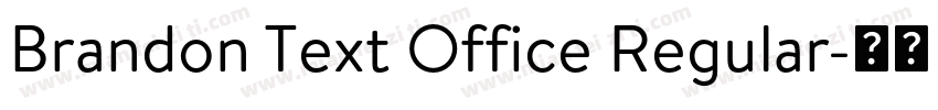 Brandon Text Office Regular字体转换